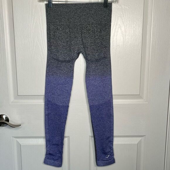 Gymshark Adapt Ombre Seamless Leggings Gray Purple Sz S or M - Picture 2 of 11